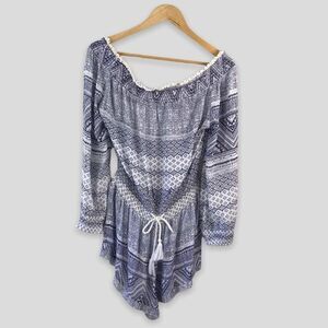 Rip Curl off-shoulder long sleeve romper